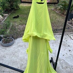 CobyCo Vibrant Yellow Strappy Dress